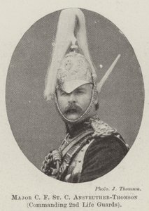 Major C F St C Anstruther-Thomson, commanding 2nd Life Guards by English Photographer