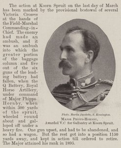 Major Phipps-Hornby, awarded VC for Gallantry at Koorn Spruit by English Photographer