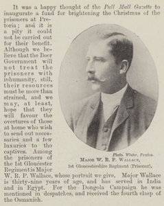 Major W R P Wallace, 1st Gloucestershire Regiment (Prisoner) by English Photographer