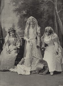 Malay Bride and Bridesmaids by English Photographer