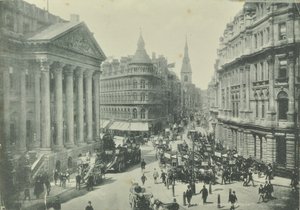 Mappin and Webb, Cheapside, from Mansion House looking west, City of London, 1890 by English Photographer
