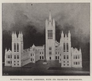 Marischal College, Aberdeen, with its Projected Extensions by English Photographer