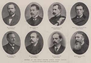 Members of the Newly Elected London County Council by English Photographer