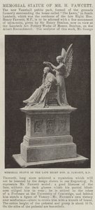Memorial Statue of Mr H Fawcett by English Photographer