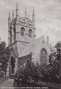 Merton College and St John Baptist Church, Oxford by English Photographer