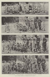 Military Cycling, Formation for Resisting Attack of Cavalry by English Photographer