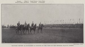 Military Review at Bucharest in Honour of the Visit of the Emperor Francis Joseph by English Photographer