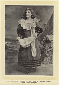 Miss Georgina Preston as Polly Perkins in Robinson Crusoe, Grand Theatre, Islington