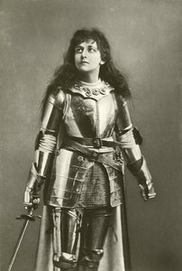 Miss Mary Kingsley as Joan of Arc by English Photographer
