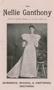 Miss Nellie Ganthony of the Criterion Theatre by English Photographer