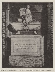 Monument to Niccolò Machiavelli in the Church of Santa Croce, Florence by English Photographer