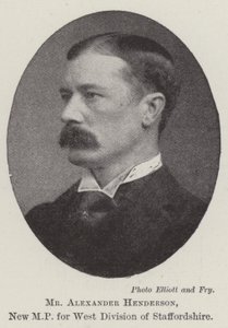 Mr. Alexander Henderson, New MP for West Division of Staffordshire by English Photographer