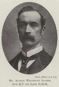 Mr. Arthur Wellesley Soames, New MP for South Norfolk by English Photographer