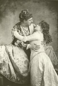 Mr. Clyffe and Miss Lingard as Romeo and Juliet (gravure) by English Photographer