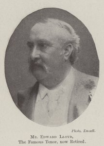 Mr Edward Lloyd, the Famous Tenor, now retired by English Photographer