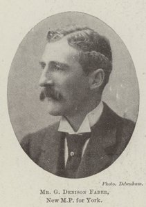 Mr G Denison Faber, New MP for York by English Photographer
