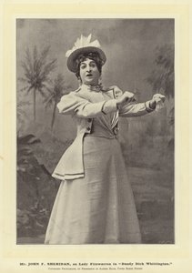 Mr John F Sheridan as Lady Fitzwarren in Dandy Dick Whittington