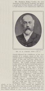 Mr M R Corbet, New ARA