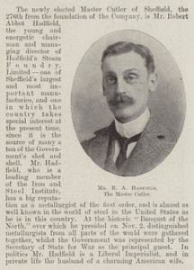 Mr R A Hadfield, the Master Cutler