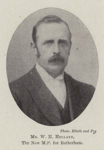 Mr W H Holland, the New MP for Rotherham by English Photographer