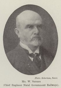 Mr W Shores, Chief Engineer Natal Government Railways by English Photographer