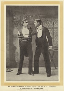 Mr William Terriss as Gerald Austen and Mr W L Abingdon as James Dixon in The Fatal Card