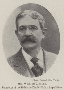 Mr William Ziegler, Promoter of the Baldwin-Ziegler Polar Expedition by English Photographer