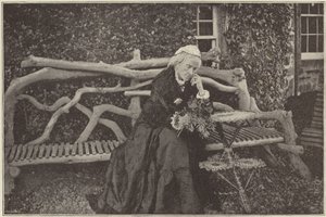 Mrs. Gladstone in the garden of Blackcraig Castle by English Photographer