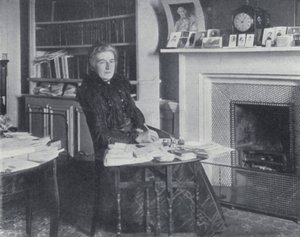 Mrs Humphry Ward in her Study by English Photographer