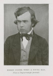 Myles Birket Foster, English artist, as a young man