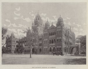 New Railway Offices at Bombay by English Photographer
