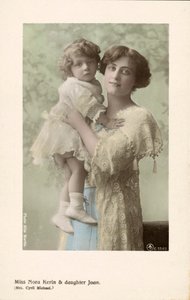 Nora Kerin, English stage actress and her daughter, Joan by English Photographer