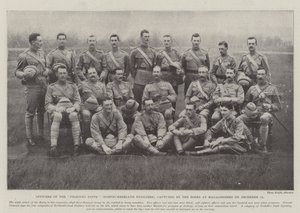 Officers of the Fighting Fifth (Northumberland Fusiliers), captured by the Boers at Magaliesberg on 13 December