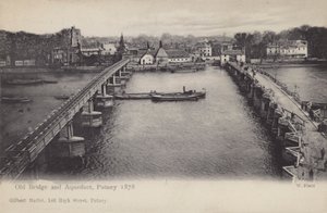 Old Bridge and Aqueduct, Putney, 1878 by English Photographer