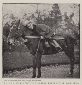 On the Warpath, the Latest Portrait of Dan Leno by English Photographer