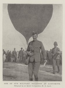 One of Our Military Balloons at Ladysmith by English Photographer
