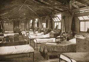 One of the Bedrooms, Donington Hall, illustration from German Prisoners in Great Britain