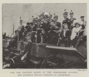 Our Far Eastern Allies at the Coronation Review, the Japanese Special Embassy at Aldershot by English Photographer