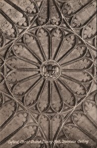 Oxford, Christ Church, Dining Hall, Staircase Ceiling by English Photographer