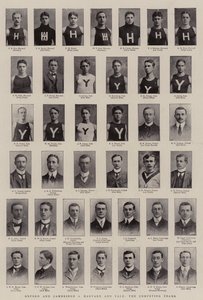Oxford and Cambridge vs Harvard and Yale, the Competing Teams by English Photographer