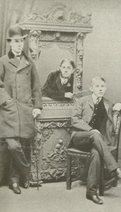 Oxford students, late 1860s by English Photographer
