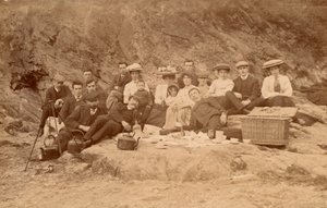 Picnic tea on the beach by English Photographer