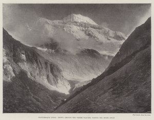 Picturesque India, Snows around the Pindri Glacier, viewed Ten Miles away by English Photographer