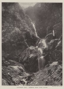 Picturesque India, Waterfall below Pindri Glacier
