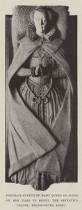 Portrait-Statue of Mary Queen of Scots on her Tomb in Henry the Seventh