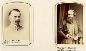 Portraits of Carl Haas and Myles Birket Foster by English Photographer