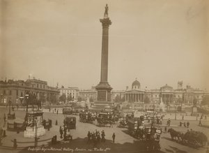 Postcard with an Image of Trafalgar Square by English Photographer
