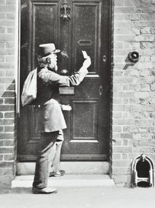 Postman in King William Walk, Greenwich, 1885