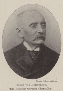 Prince von Hohenlohe, the Retiring German Chancellor by English Photographer