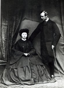 Princess Alice and Prince Ludwig of Hesse, 1860 by English Photographer